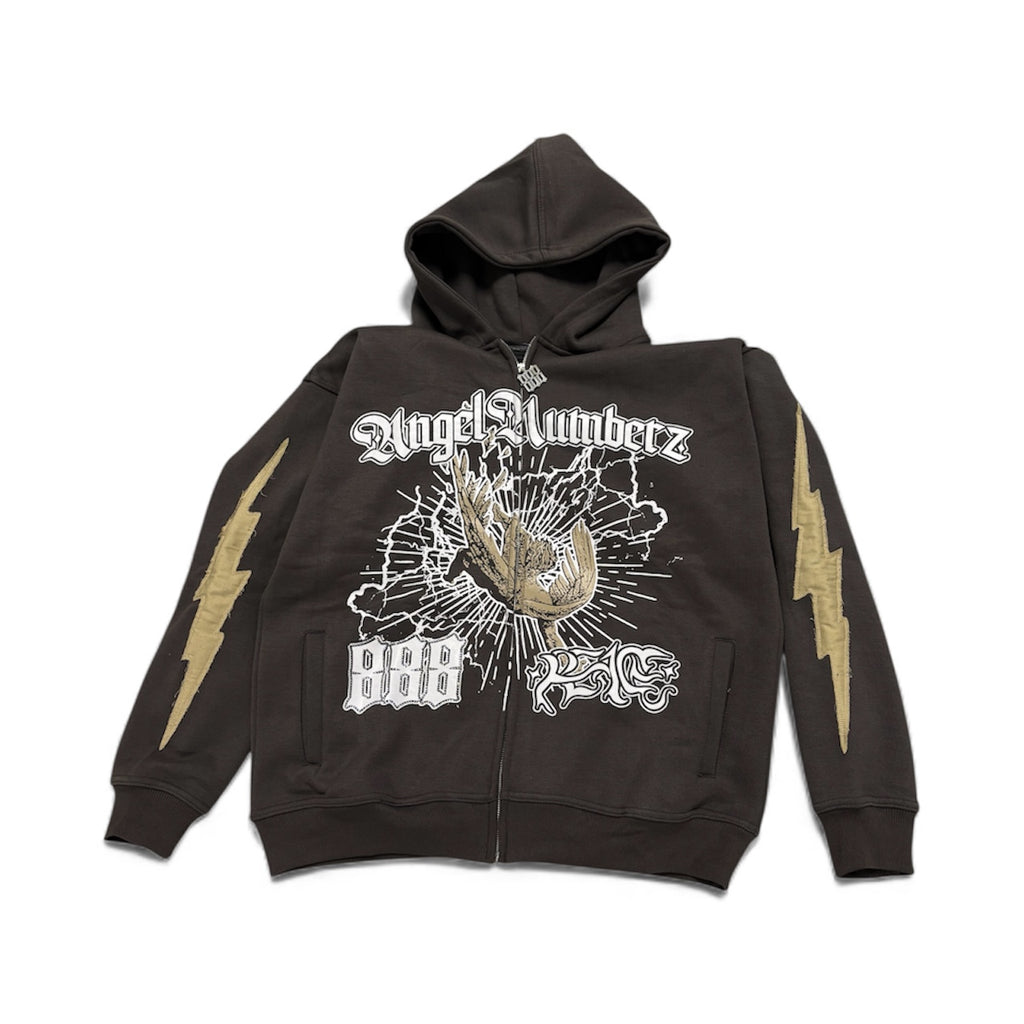 Shadow AngelNumberz “888” Zip Up