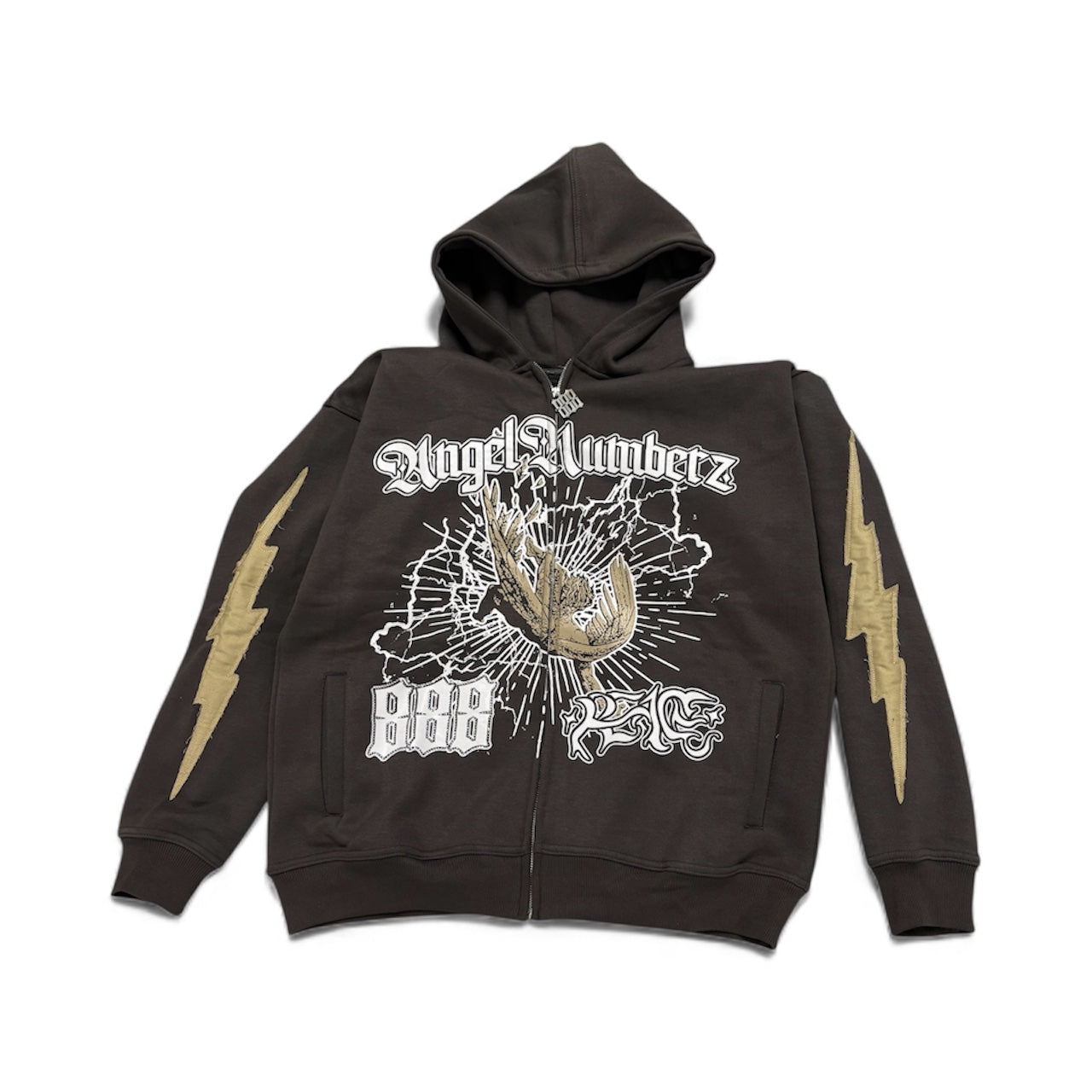Shadow AngelNumberz “888” Zip Up